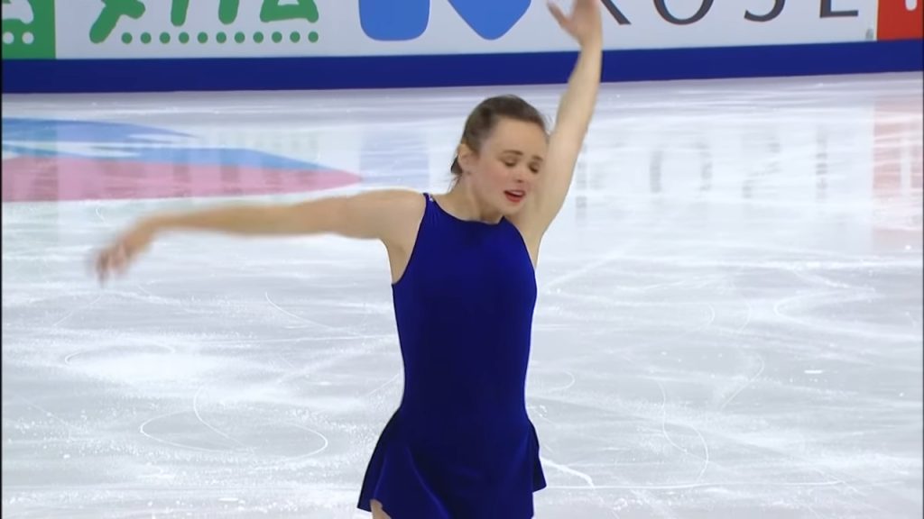 Screenshotter YouTube MariahBellUSAWomenSPRostelecomCup2021GPFigure 022 Mariah Bell Biography, Facts, Childhood, Family, Life, Wiki, Age, Work, Net Worth