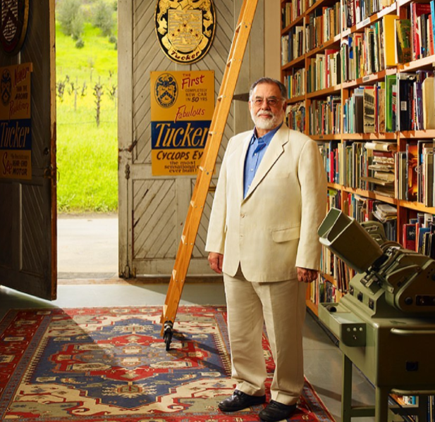 Photographed at his private winery in Napa, Coppola, California