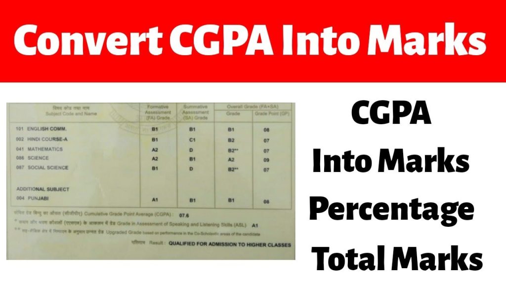 How To Convert Cgpa Into Percentage Markscgpa To Percent 