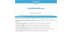 Read more about the article KuttyMovies: Download a huge collection of Tamil and Tamil dubbing films in Dual Audio 480p,720p,1080p
