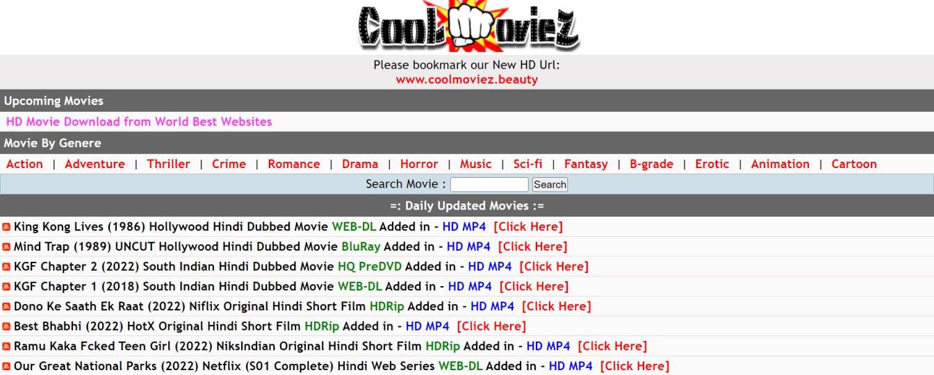 You are currently viewing Coolmoviez 2022:Hindi Dubbed movies in Full HD, Download Latest Bollywood, Hollywood
