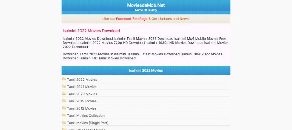 Isaimini: New Tamil Movie Download, Tamilrockers Isaimini Moviesda