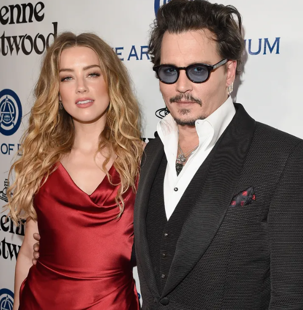 Johnny Deep and his ex-wife Amber Heard