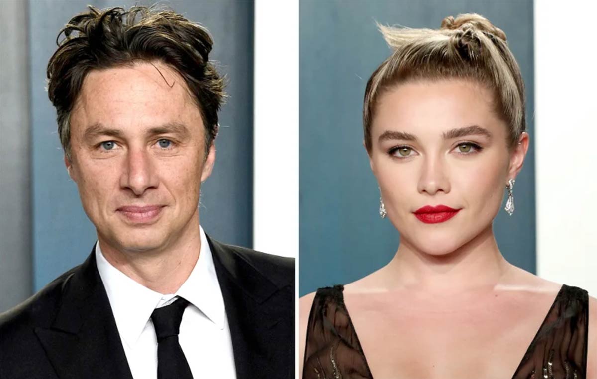 You are currently viewing Are Florence Pugh and Zach Braff Still Together as actress pictured on beach vacation with Will Poulter?