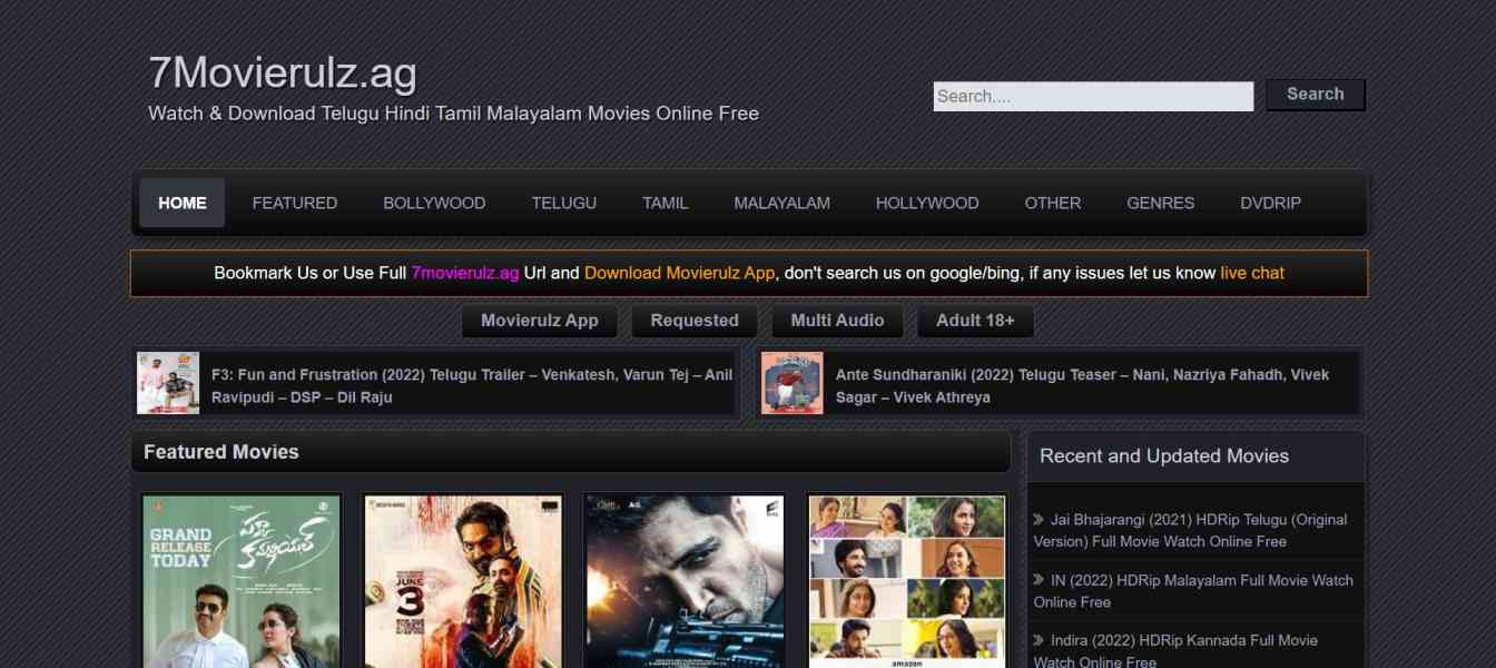 Movierulz Download Bollywood, Hollywood Hindi English Telugu, Tamil, Malayalam Dubbed Kannada, Marathi, Punjabi movies online free