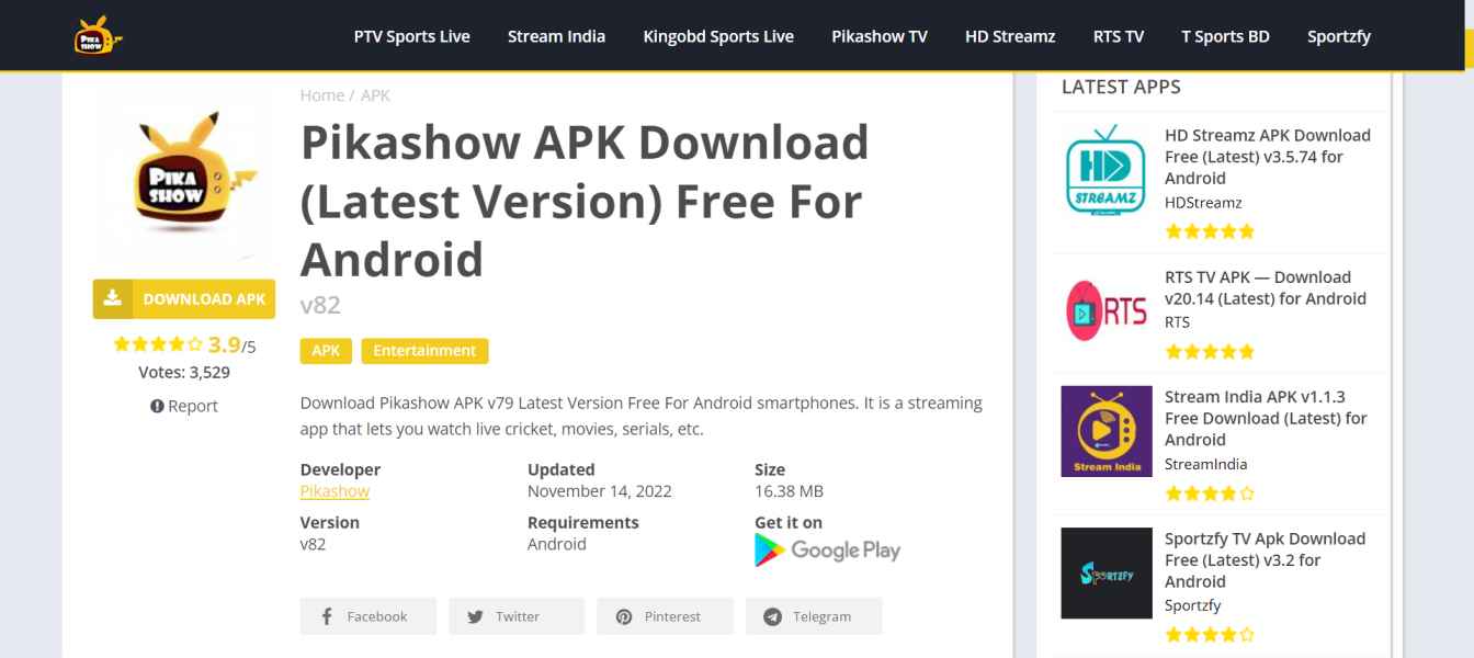 Read more about the article Download The PikaShow(2023) Apk Latest Version free for Android
