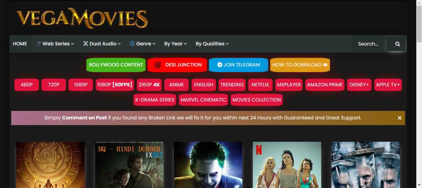 Vegamovies Download 2023 Latest 300mb Movies, 480p Movies, 720p Movies